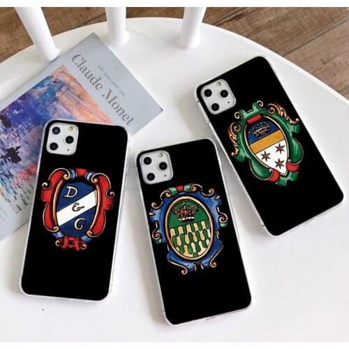 Luxury badge DG Phone Case for iphone 12 pro max 11 pro XS MAX 8 7 6 6S Plus X 5S SE 2020 XR cover