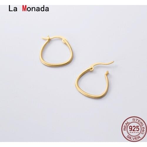 La Monada Hoop Earrings For Women Silver 925 Minimalist Gold Fine Women Earrings Jewelry Hoop Earrings 925 Sterling Silver