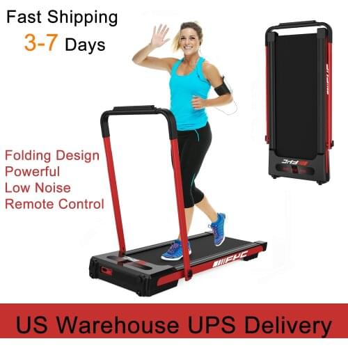 Foldable Treadmills Home Gym Walk Folding Electric Walking Running Equipment Treadmill Remote Control Fitness Machine for Home