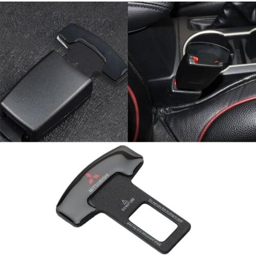 1/2Pcs Metal Car Interior Seat Belt Clip Safety Belt Plug For Mitsubishis ASX Lancer Pajero Outlander L200 EVO Lancer