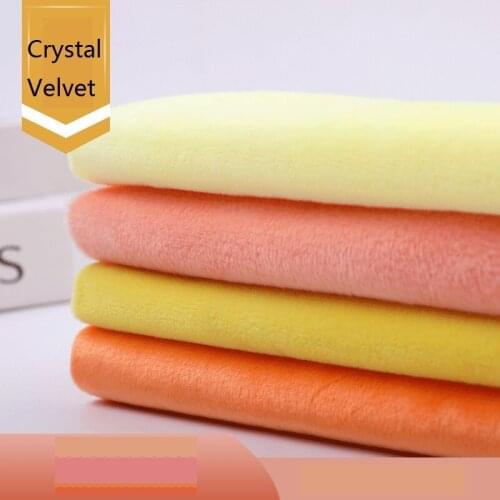 1-4M Handmade DIY Fabric Crystal Velvet Short Plush Decorative Cloth Jewelry Cloth Toy Cloth Fabric Sheet Pack DIY for Toy Plush