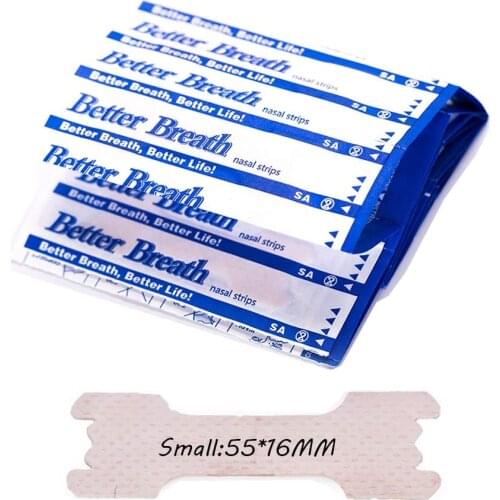 100pcs(55x16mm) Anti Snoring Nasal Strip Nasal Congestion Treatment Better Breath Reduce Snore Nasal Strips Sleep Care