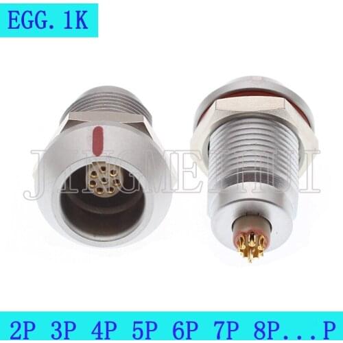 Waterproof Aviation fast connector EGG 1k 2/3/4/5/6/7/8/10/12/14/16/18/19/26/32P Push-pull self-locking Female socket Connector
