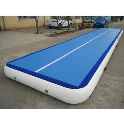 2021 Hot Sale (6m 7m 8m) Inflatable Air Track Manufacturer Fitness Equipment Double Wall Fabric Gym Mat Floor For Gymnastics
