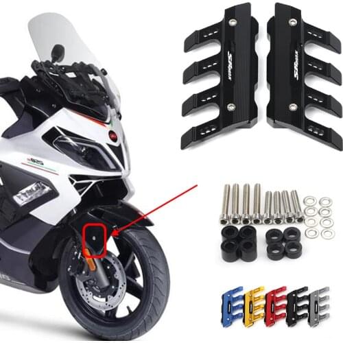 For Aprilia SRMAX300 SRMAX250 SR MAX 300 250 Motorcycle CNC Accessories Mudguard Side Protection Front Fender Anti-Fall Slider