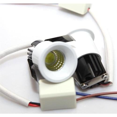Free shipping Mini LED spot downlight 5W COB Cabinet Lamp white,warm white AC85V-265V include LED driver mini light