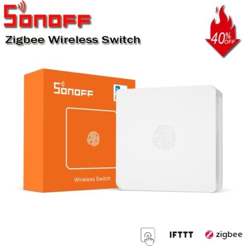 SONOFF SNZB-01 Zigbee Wireless Switch Smart Home Switch Low-battery Notification on e-WeLink App IFTTT Work With SONOFF ZBBridge