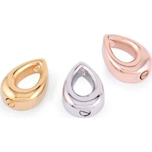 IJD8575 Hollow Teardrop Memorial Urn Jewelry Stainless Steel Water Drop Cremation Ashes Pendant Necklace Women Keepsake Holder