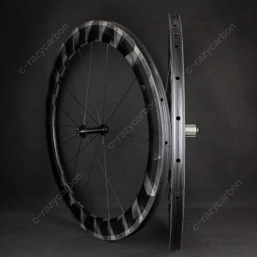 2020 Best Carbon Wheelset On A Budget Ultra-light X Wheels 50mm depth Wheels Road Bicycle with AERO Flat spokes For Sale