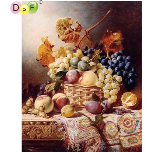 DPF DIY Fruit blue 5D diamond mosaic square diamond embroidery needlework diamond painting cross stitch wall painting home decor