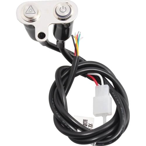 Motorcycle Switches 7/8" 22mm Handlebar Mount Switch Headlight Hazard Brake Light Power ON-OFF With Indicator Light 12V