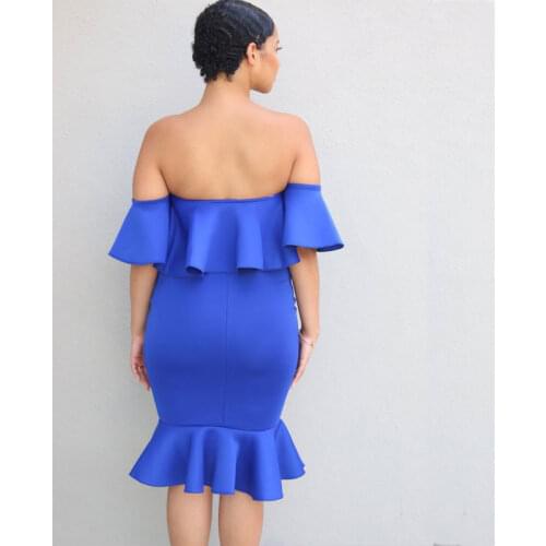 Maternity Dresses Elasticity Pregnancy Clothes for Pregnant Women Ruffle Collar One-piece Mermaid Dresses Photography Dress