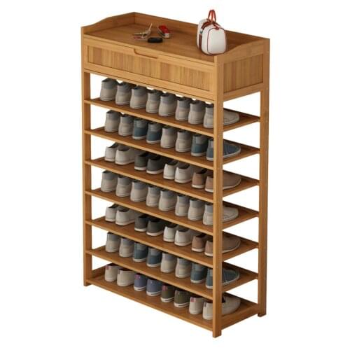 Simple rack shoe cabinet multi-layer shoe rack household dormitory dustproof shoe rack with drawer household furniture