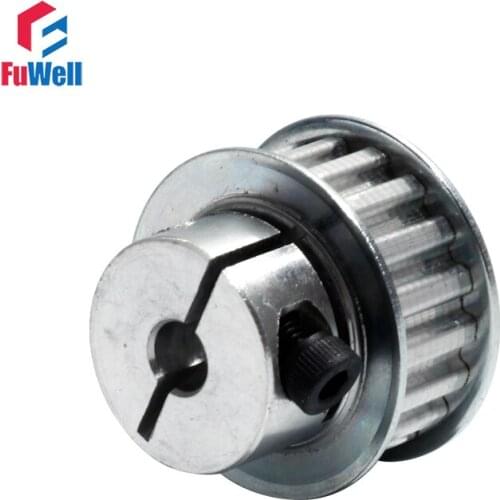XL-20T Timing Belt Pulley Clamp Type 20Teeth Transmission Pulley 5/6/8/10/12/12.7mm Bore 11mm Width XL 20T Synchronous Pulley