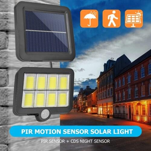Solar LED Light Outdoor Wall Light Garden Decoration Lighting Waterproof PIR Motion Sensor Courtyard Street Lamp, светильник