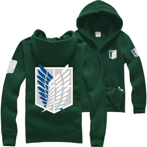 Japan shingeki no kyojin Cosplay Costume Attack on titan hoodies for Men Women Coat