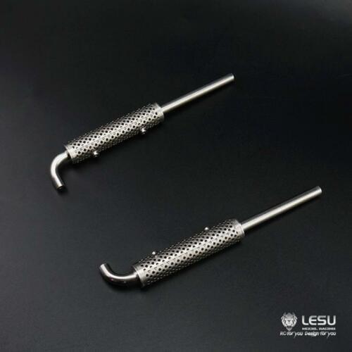 1/14 LESU RC Model Metal Chimney 1pair for DIY TAMITA Globe Liner Car Truck TH09768