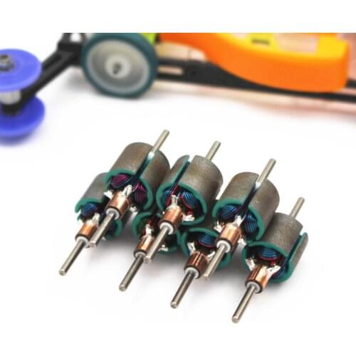 1PC Mini 4WD Car Model Hand Wiring Motor Rotor Three-wires NEP Large Space Color Line Rotor for Competition Spare Parts
