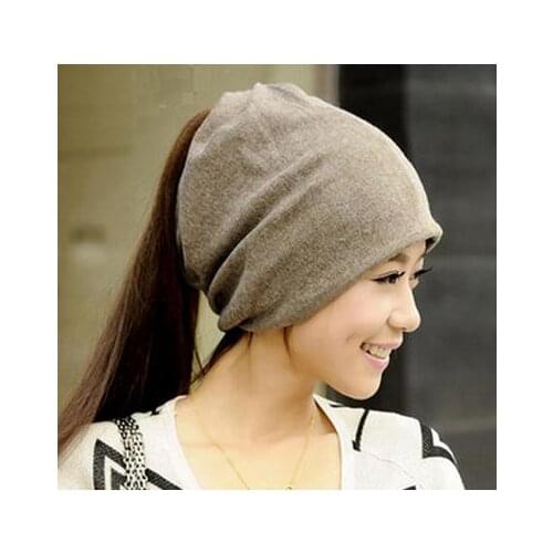 120pcs/lot womens fashion two way use magic beanie cap can be use as neck warmer