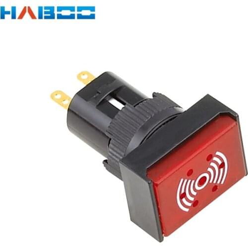 16mm round or rectangular continiues sound illuminated led light buzzer 12V 24V