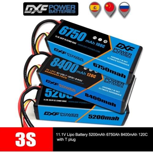 2PCS Lipo Battery 2S 7.4V 7.6V 8000mAh 7000mAh 6500mAh 5200mAh 110C 220C 60C 120C 50C 100C 130C 260C HV Hardcase for Rc Car