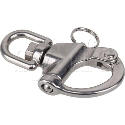 304 Stainless Steel Snap Shackle with Small Swivel Bail Marine Boat Hardware