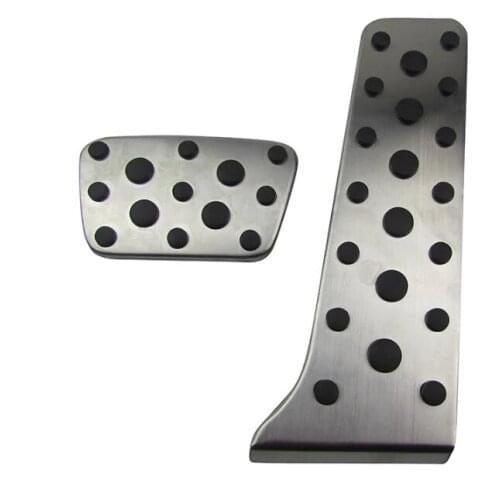 TTCR-II Car Accessories Stainless Steel Accelerator gas brake pedal for TOYOTA Reiz 2014 Crown 2015 AT,non slip pedal plate pad