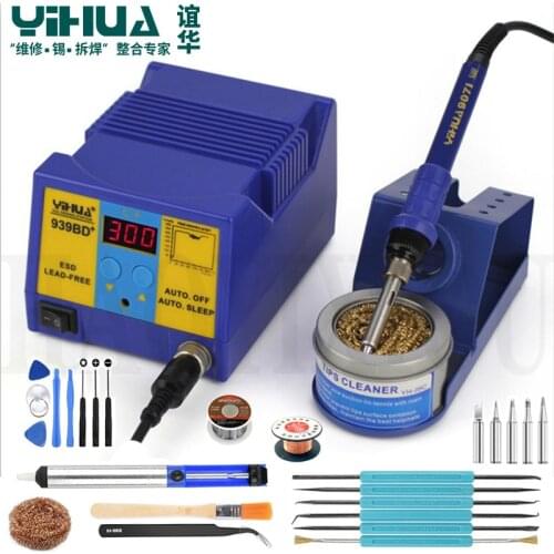 Anti Static Electric Welding Machine High Power Constant Temperature Soldering Station Lead-free Soldering Station YIHUA 939BD
