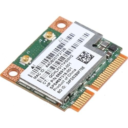 300M WiFi Bluetooth 4.0 Wireless PCI-E Card For BCM943228HMB SPS 718451-001