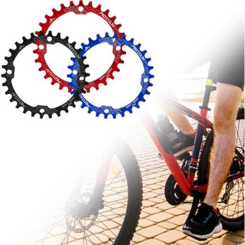 30T Narrow-wide Teeth Bike Chainring Sturdy Anodizing Round Shape Bike Chain Ring for Mountain Bike Safe Single Speed Chainwheel