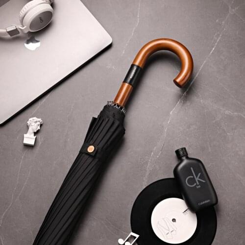 Black business umbrella adult windproof uv protection large umbrella fashion outdoor guarda chuva Household Merchandises BD50UU