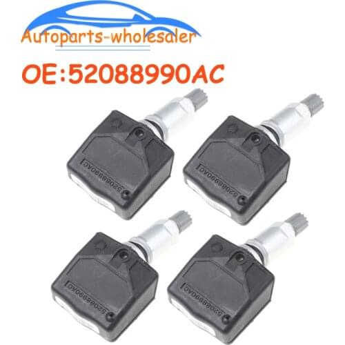 4 pcs/lot TPMS Sensor 52088990AC For Chrysler D odge Jeep Schrader TPMS Tire Pressure Monitor 52088990AD Car accessories