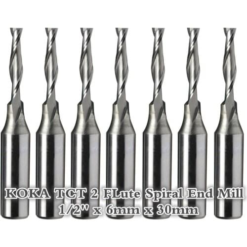 1/2''*6.0mm*30mm,Free shipping,carbide woodworking insert router bit,Tungsten steel 2 flute end milling cutter,TCT wood cutter
