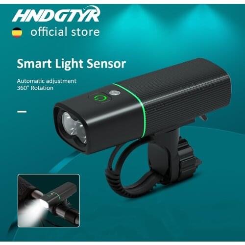 HTP2 Smart Light Sensor Bike Bicycle Light Led USB Rechargeable Headlight Flashlight Rainproof IPX5 Cycling Lamp For Bike