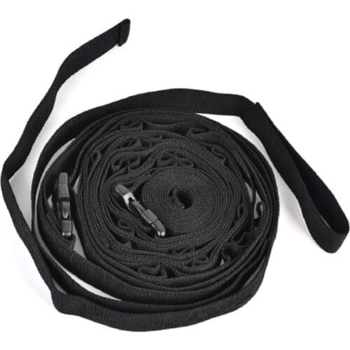 Outdoor Hanging Pope Multifunctional Ribbon PU Leather Hang Clothesline With Storage Bag For Hiking Picnic Camping Cooking Line