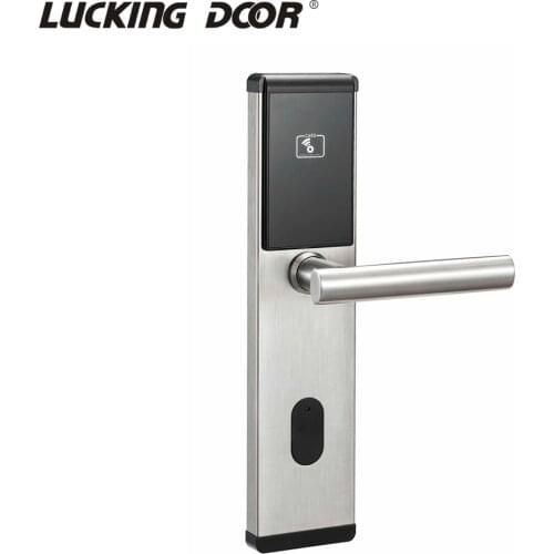 New fashion smart RFID hotel lock system, rf card electronic door handle lock, smart hotel door lock system RIFD system