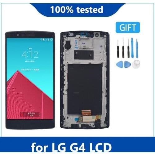 Original For LG G4 H810 H811 H815 VS986 LS991 F500L H818 LCD display and Touch Screen Digitizer with Frame