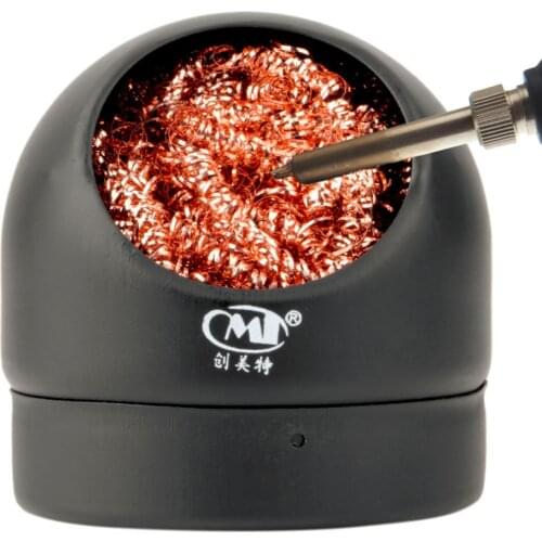 Hot Welding Soldering Solder Iron Tip Cleaner Cleaning Steel Wire With Stand Set Cleaning Soldering Iron Stand Adjustable