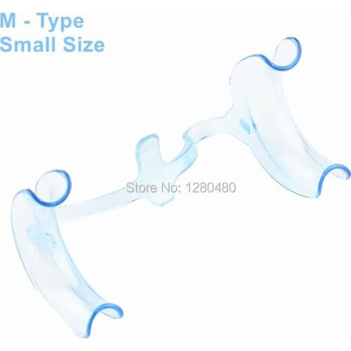 10Pcs Dental Materials Blue M Type Intraoral Cheek Retractor Teeth Whitening Mouth Opener Small Size Dentist Equipments