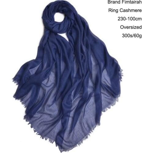 100% Cashmere Scarf Women Luxury Brand Warm Soft Wrap shawl Large Size Fashion pashmina Thin Scarf Summer 300s Écharpe