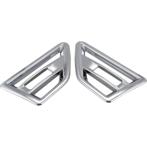 Accessories Fit for 2007-2015 Land Rover Freelander 2 Lr2 Chrome Wing Side Air Intake Vent Cover Trim Molding Frame 2Pcs/Set