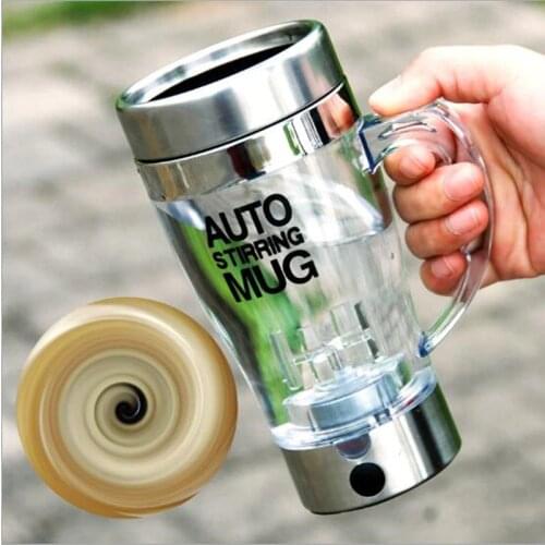 400ml Automatic Self Stirring Mug Coffee Protein Mixing Mug Plastic Thermal Cup Electrical Lazy Double Insulated Smart Cup