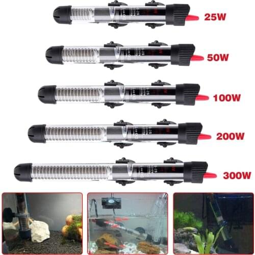 Automatic Water Heater EU Plug 25W/50W/100W/200W/300W Constant Temperature High Quality Aquarium Accessories Heating Rod