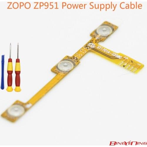 BingYeNing New Original Main ZOPO ZP951 power on/off+ volume FPC Key up/down button flex cable FPC Used+working+original