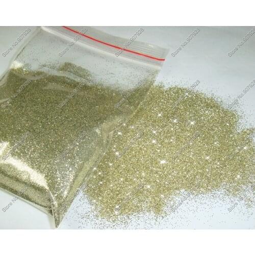 50gram-0.2MM(1/128")008inch Champagne Gold Color Shining Plain Nail Glitter Dust Powder for Nail Art decoration&Glitter Crafts