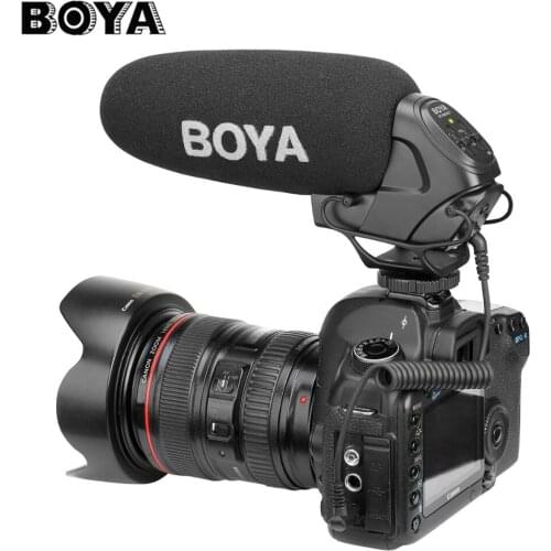 BOYA BY-BM3031 Shot gun Microphone Super-Cardioid Condenser Studio Video Interview Mic for Nikon Canon Sony DSLR Camera PK Rode