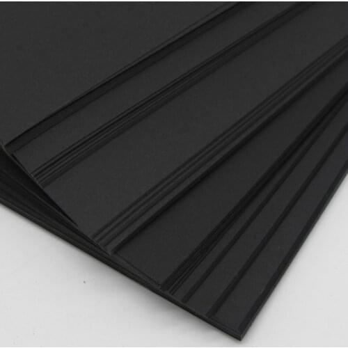 Blank Black Paper Children DIY Graffiti Blackcard Paper A4 A3 4K Greeting Postcard Cardboard Scrapbook Drawing Paper 80/120/350g
