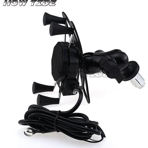 Phone Holder for KAWASAKI Kle 500 ZX600 NINJA ZX-6RR ZX-14R ZZR1400 ZX14R ZX6R Motorcycle GPS Navigation Bracket 16-19mm