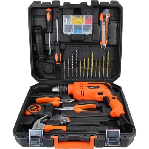 23 pcs/set Power Tools Electric Drill with Hand Tools screwdriver Plier Wrench Hammer Tools Kit Tool Box Tool Set PTS016