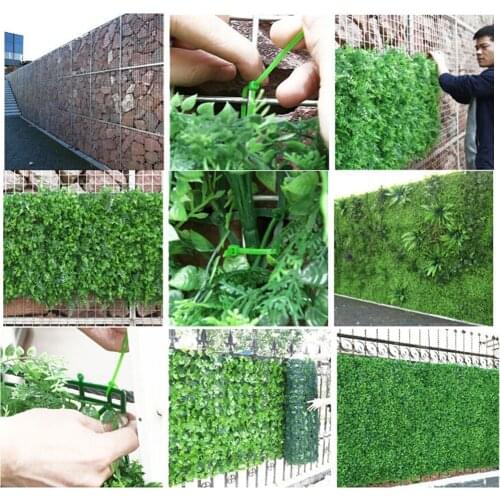 Artificial Green Grass Plant Berries Flower Wall Panels Wedding Party Foliage Pillar Main Road Decor